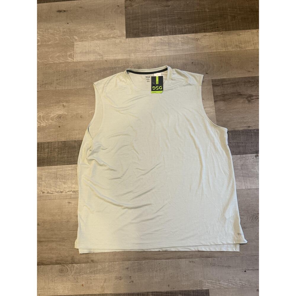 DSG Muscle Tank Shirt Mens 2XL Mint Candy Heather Sleeveless Lightweight Gym